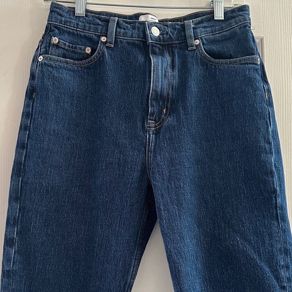 Favorite Cut Denim Dark Wash Classic Women’s 29 Slim Leg Straight Casual - Picture 4 of 13